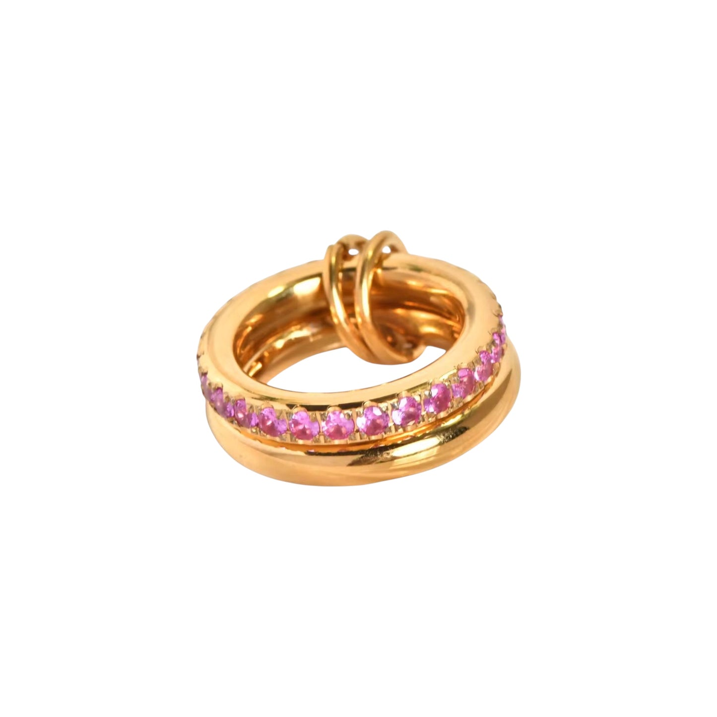 Elysian Pink Interwine Stack Ring