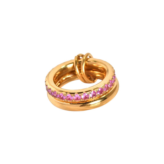 Elysian Pink Interwine Stack Ring