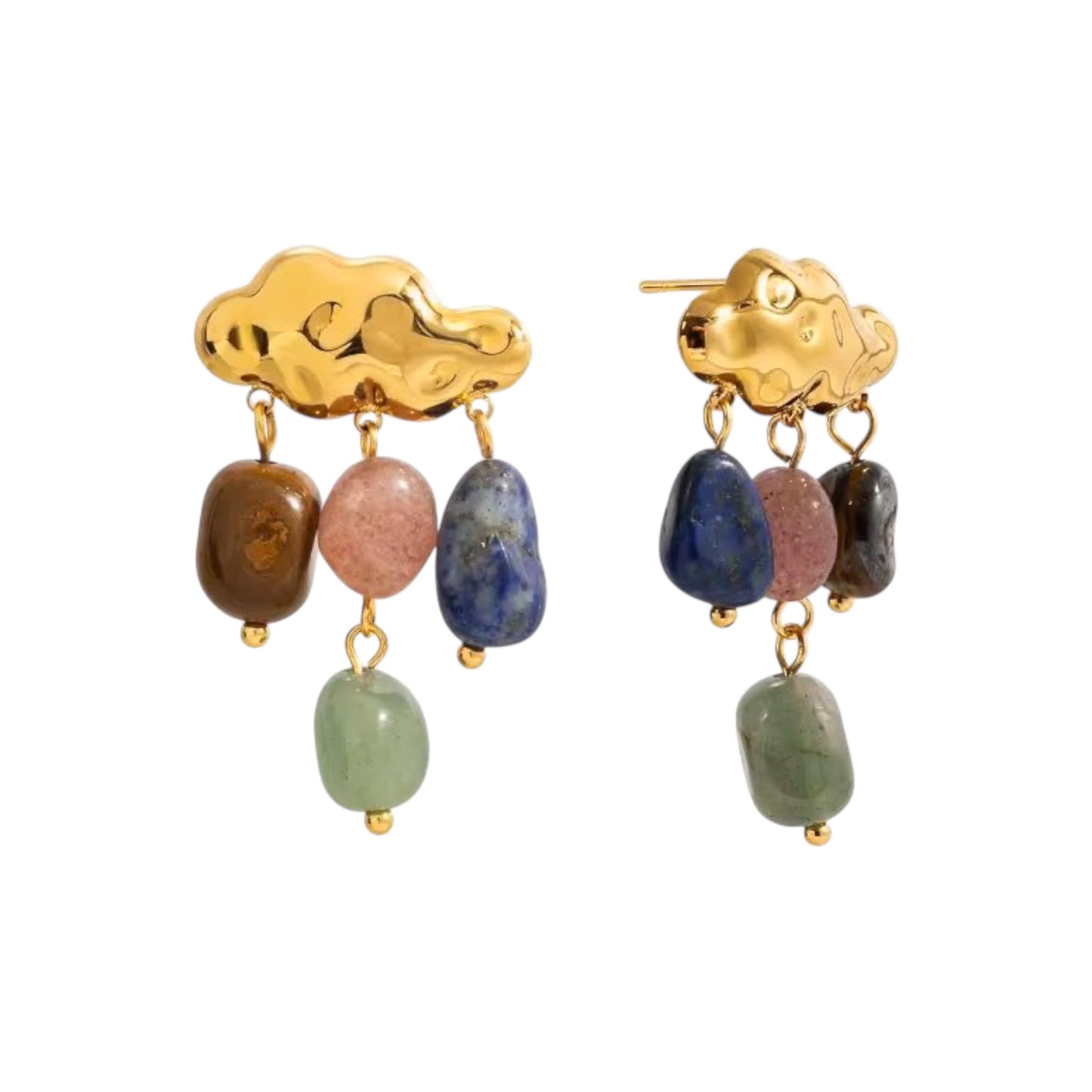 Cloud Stone Drops Studs