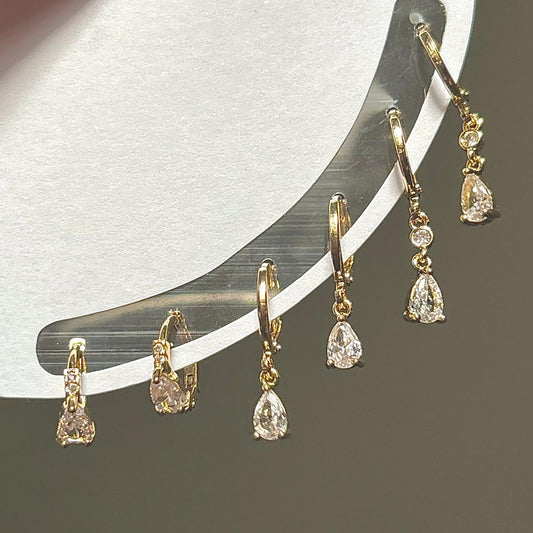 Celestia Gem Hoops & Huggies Set