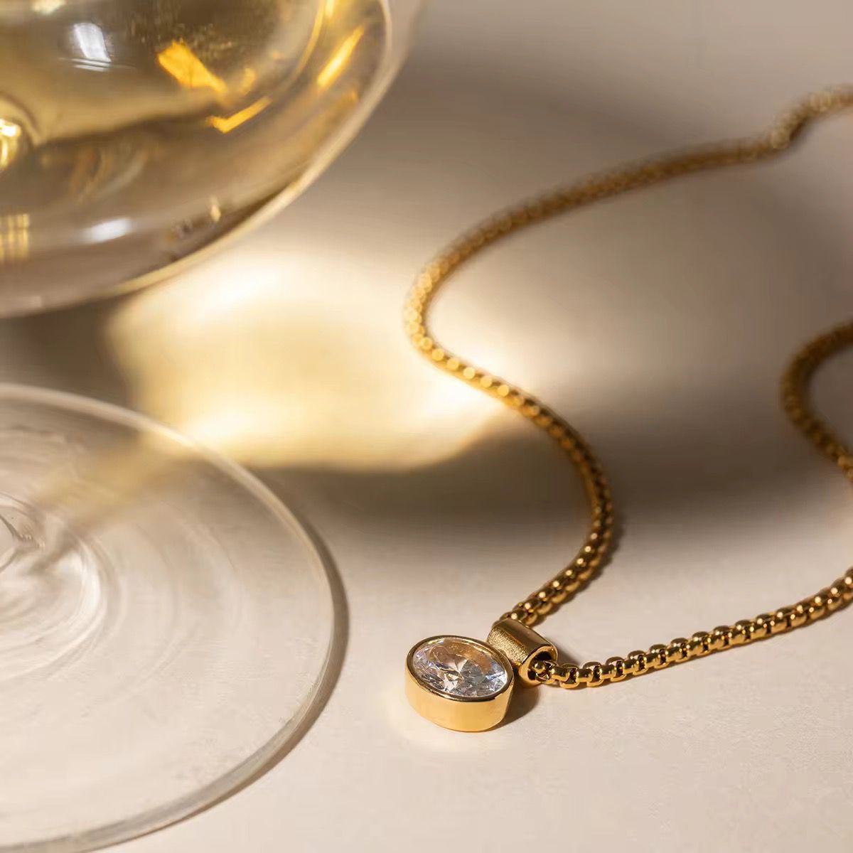 Luma Aurea Solitaire Necklace
