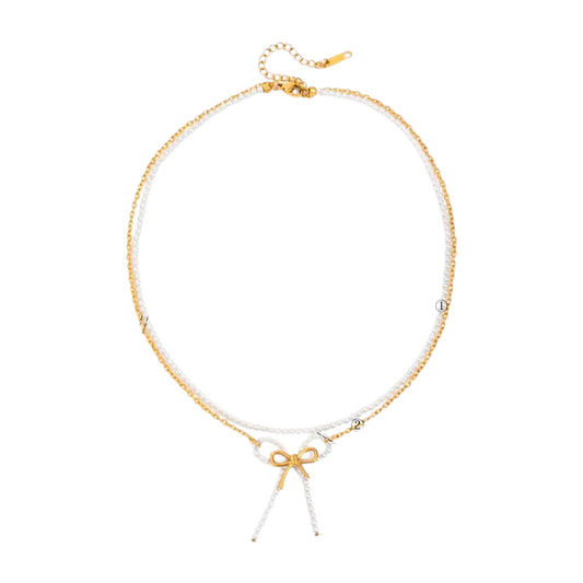 Whimsy Perlee Bow Bracelet -Handmade