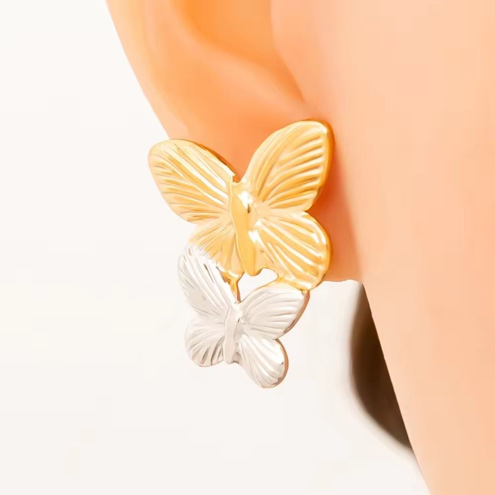 Mariposa Studs -Dual Tone