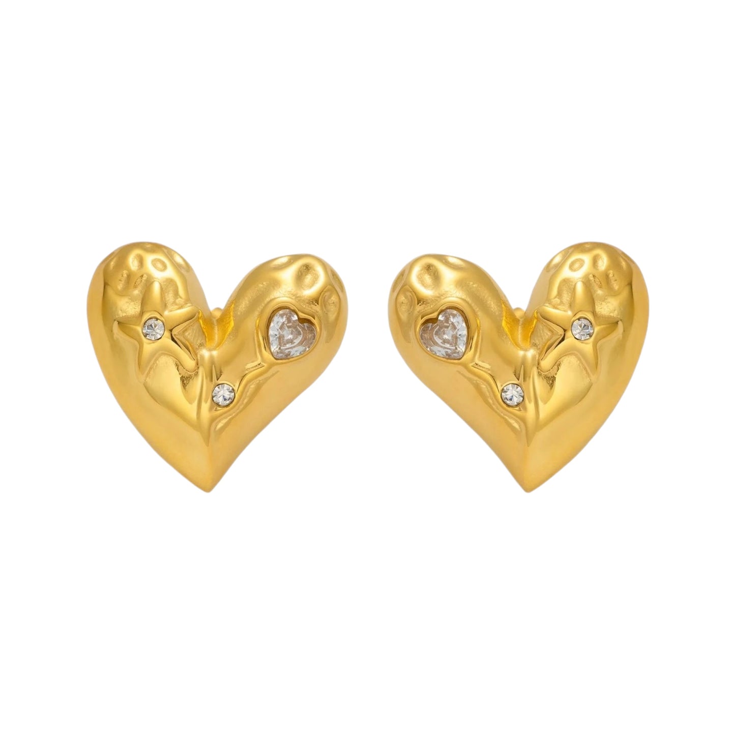 Amour Zircon Encrusted Earrings