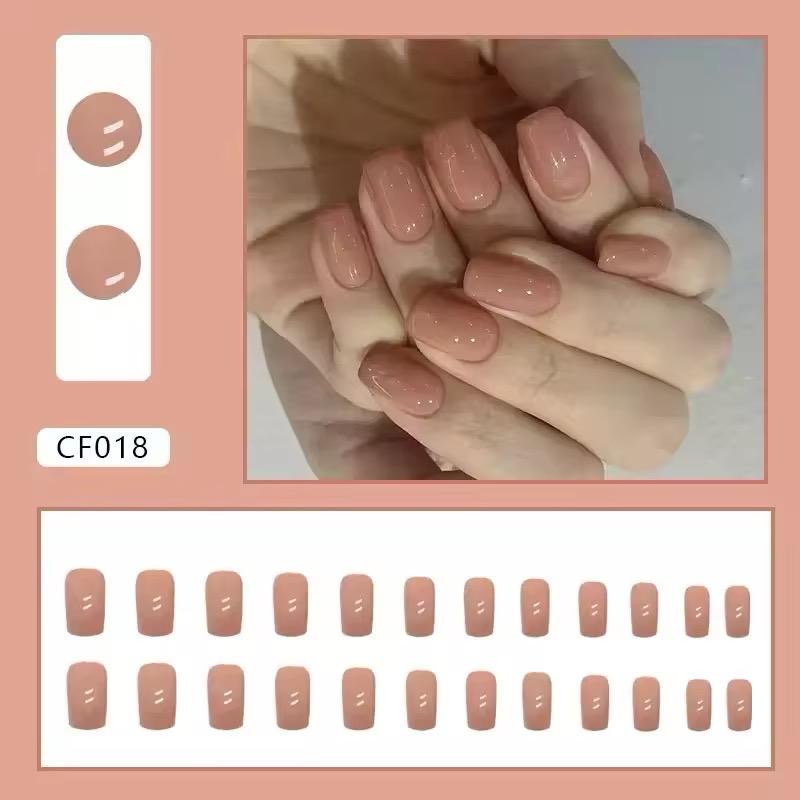 Brown Nude Press On Nails