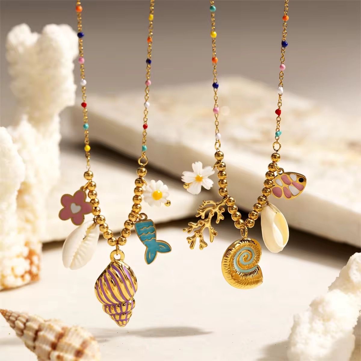 Under The Sea Charm Necklace