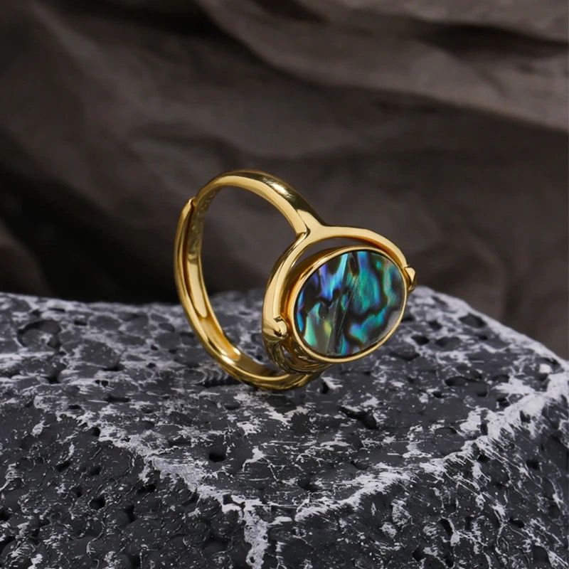 Aurora Reversible Ring -Nacre x Natural Shell