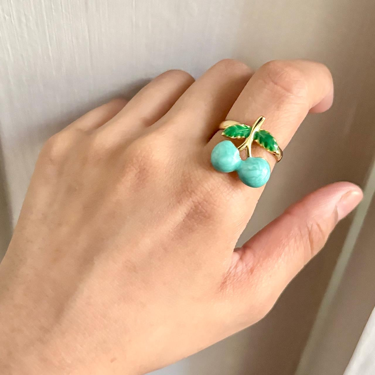 Cherry Berry Ring -Blue
