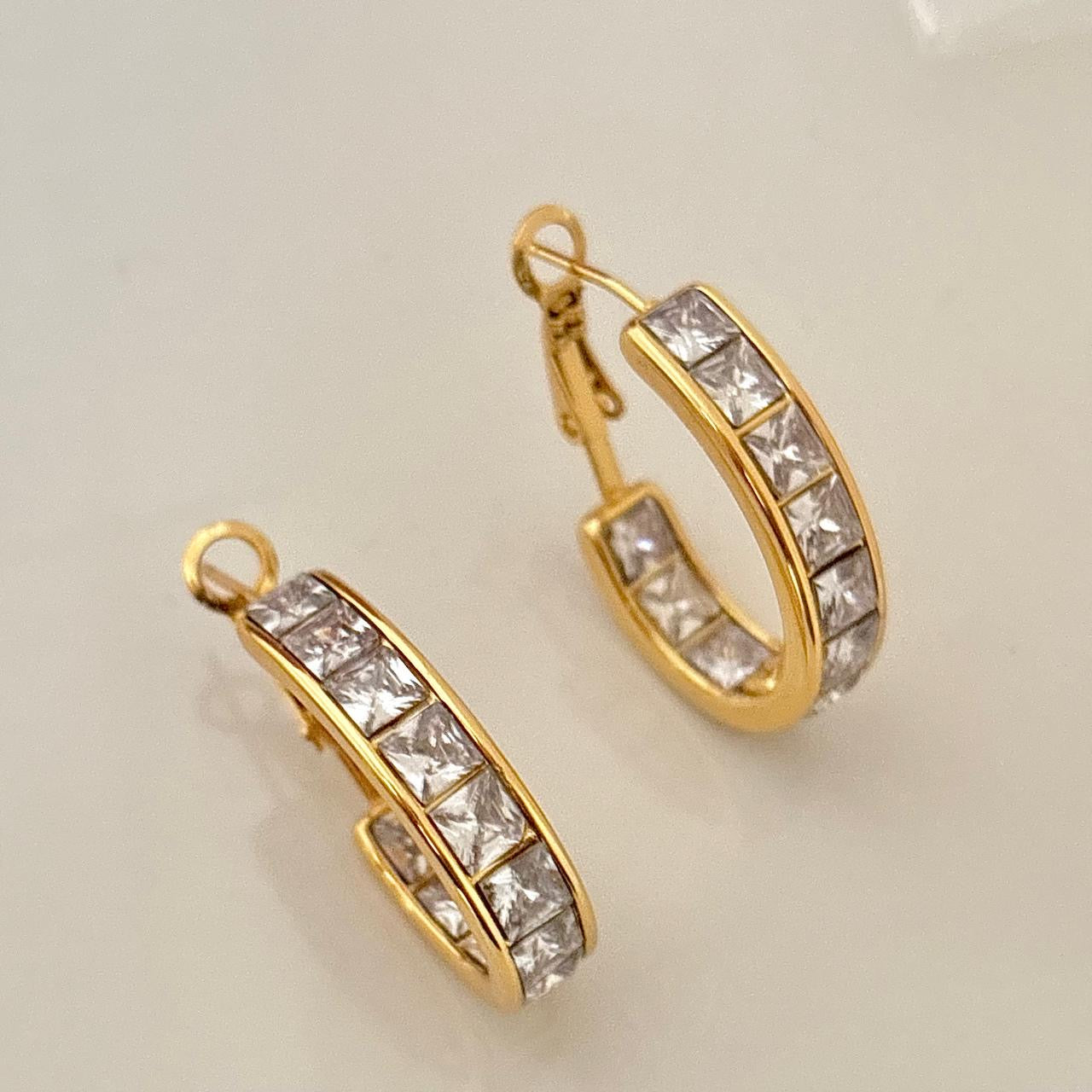 Allure Diamond Hoops