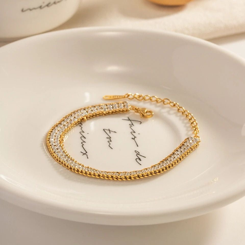 Clara Zircon Bracelet -18K