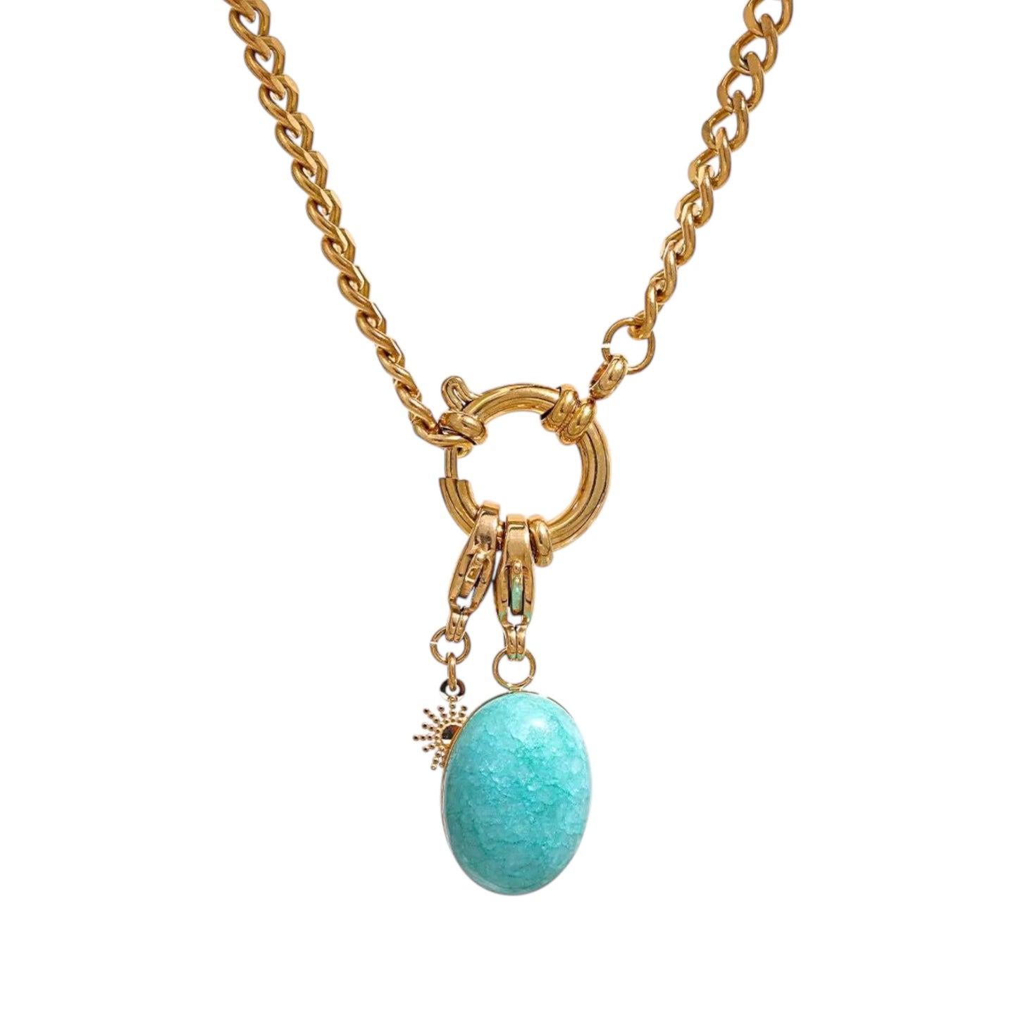 Feroza Necklace -Dual Charm