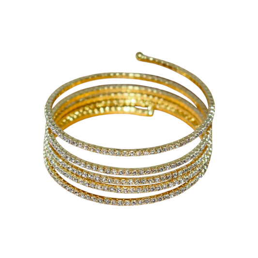 Glitz Spiral Layered Bracelet