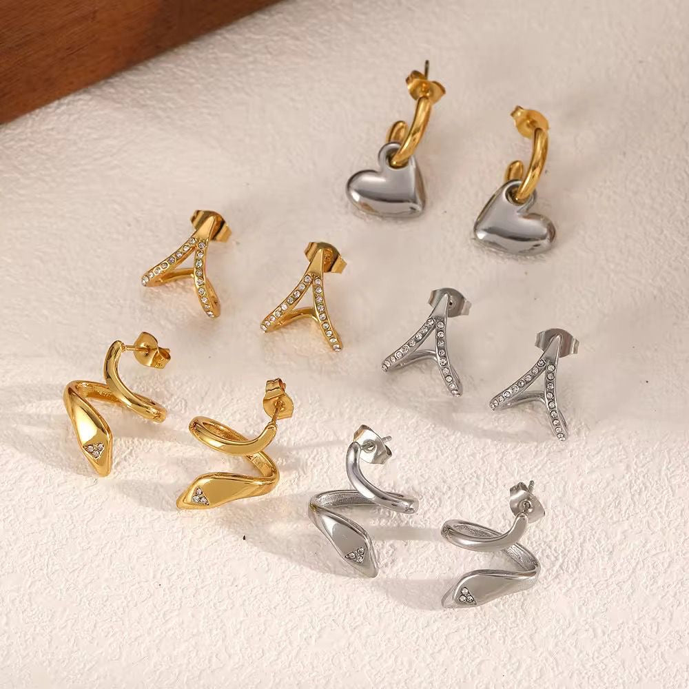 Lover Girl Charm Hoops -Mix Metal | Two Ways