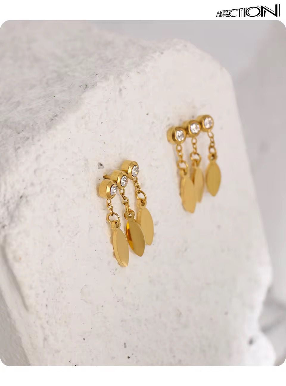Jasper Charm Studs
