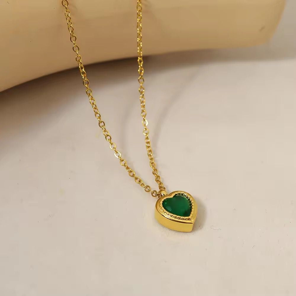 Heart Of Emerald Necklace