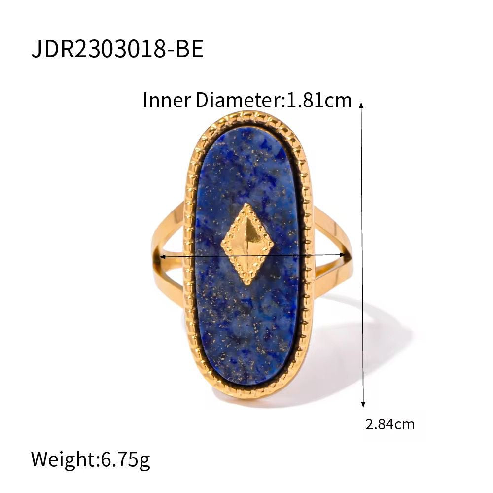 Nova Oceanic Blue Signet Ring