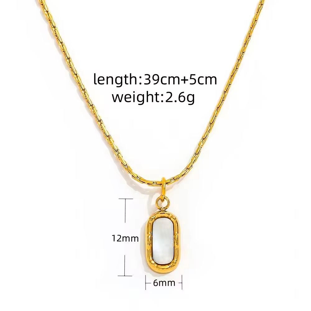 Mila Blush Shell Necklace