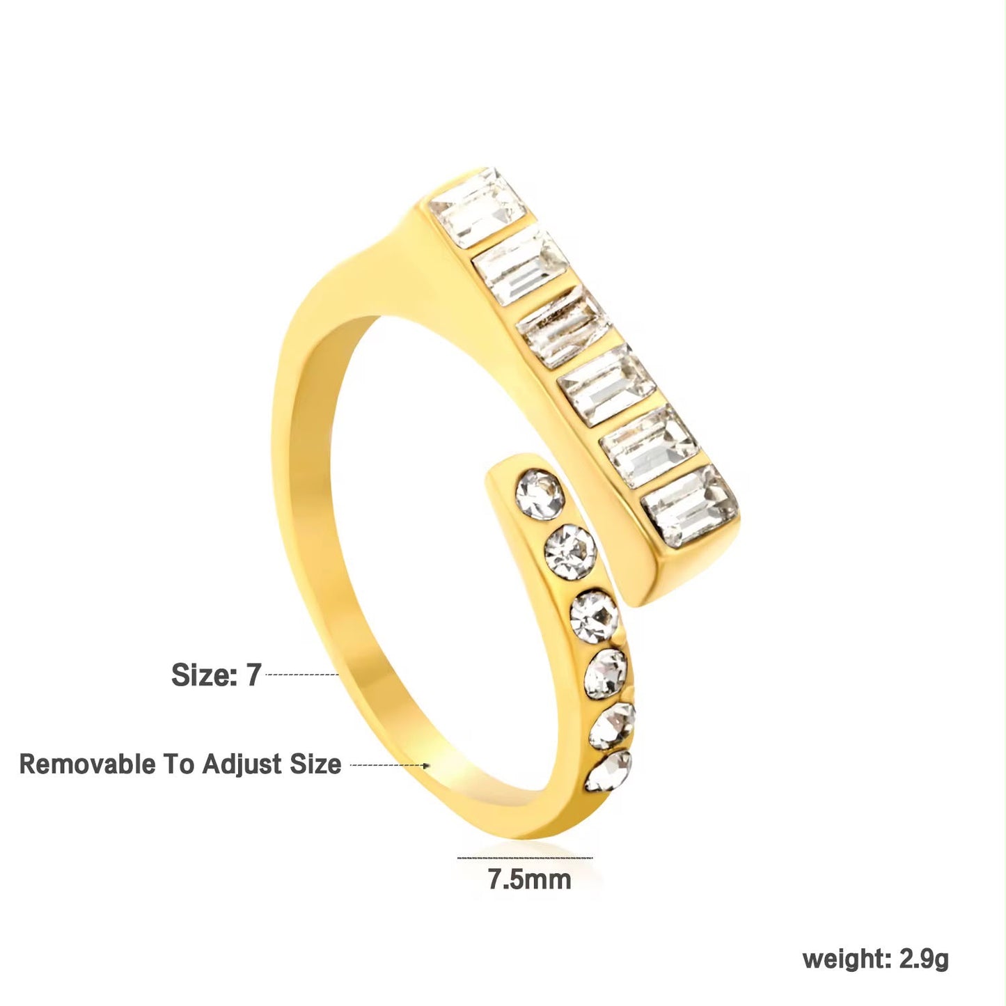 Anastasia Diamond Ring -Adjustable