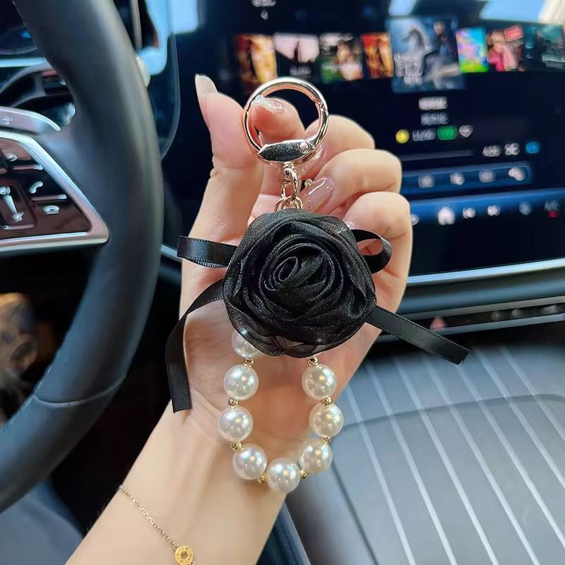 Rosa Pearl Bag Charm XKeychain