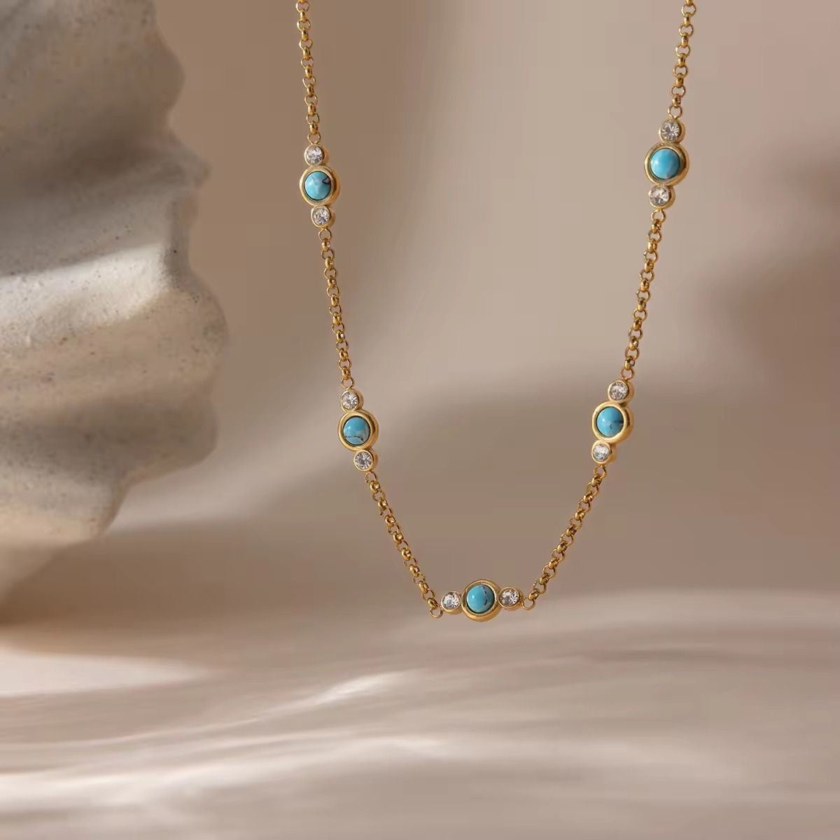 Dolce Turquoise Beaded Necklace