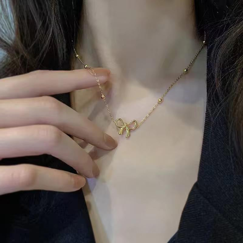 Little Sweetheart Bow Necklace