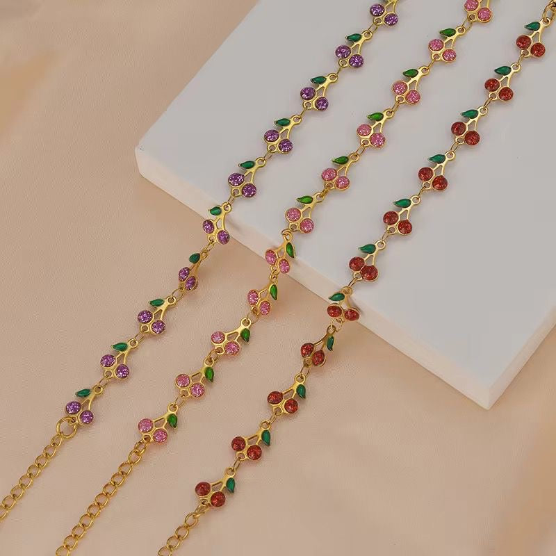 Cherry Crush Bracelet -Purple