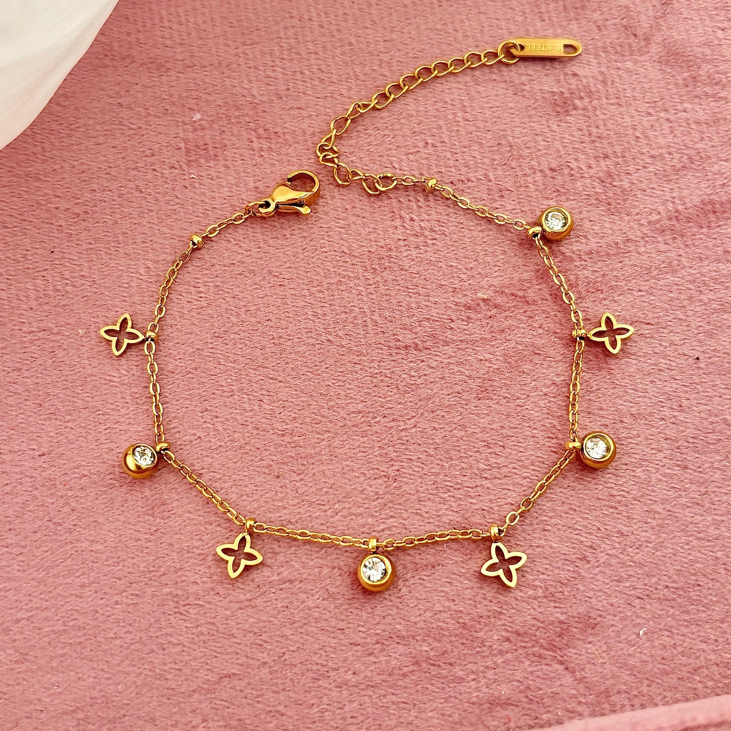 Starry Night Glam Charm Bracelet