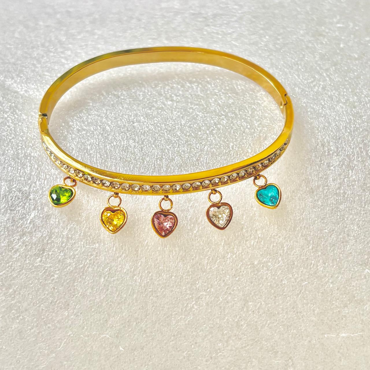 Candy Crush Heart Charm Bracelet