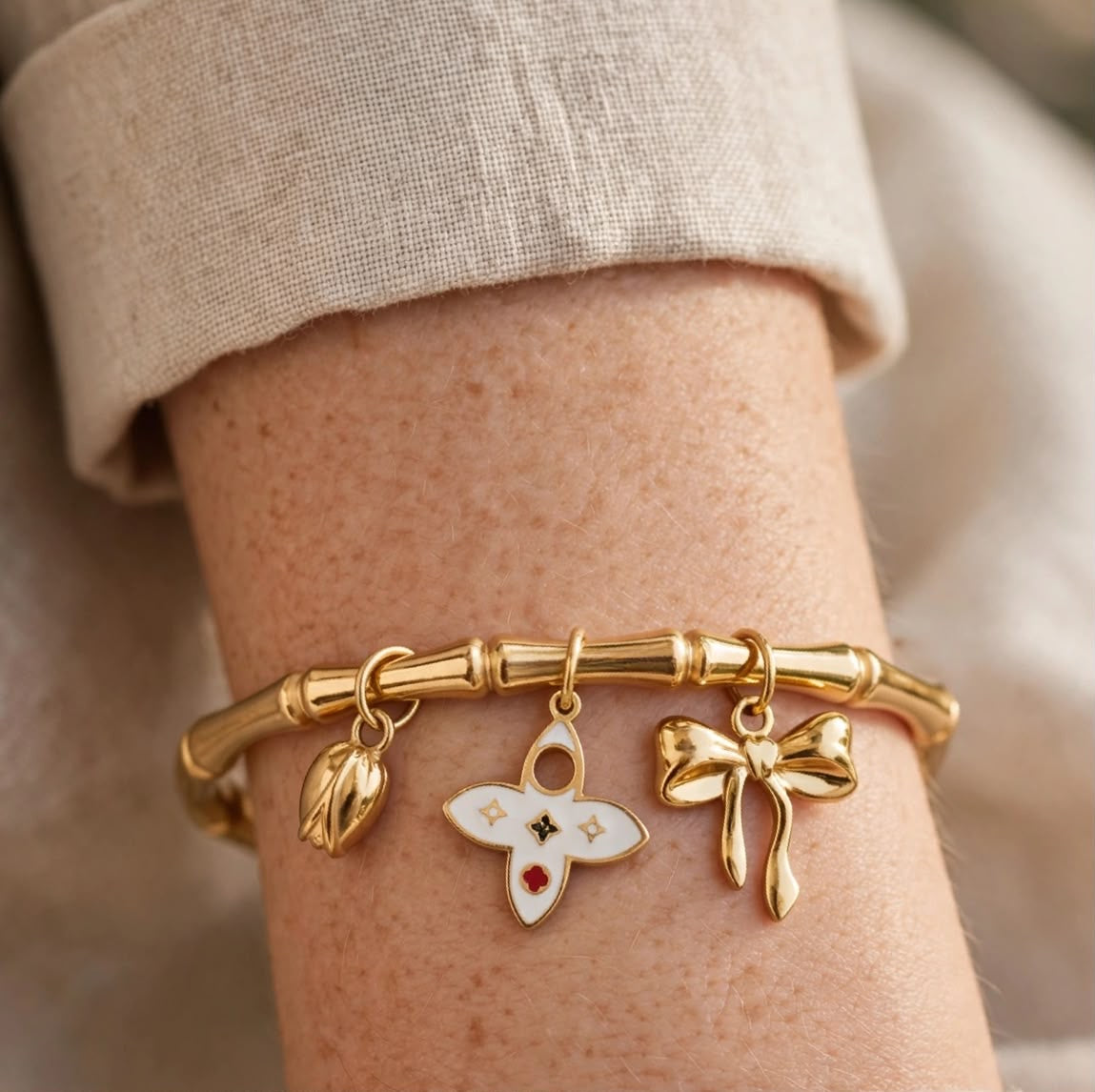 Meadow Bloom Charm Bracelet