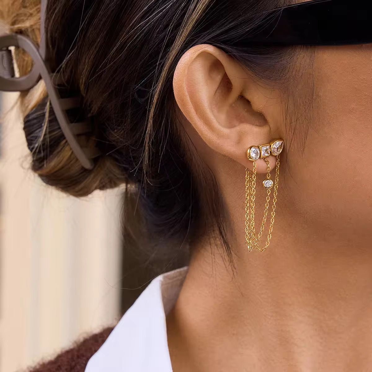 Renzo LUX Dangler Studs