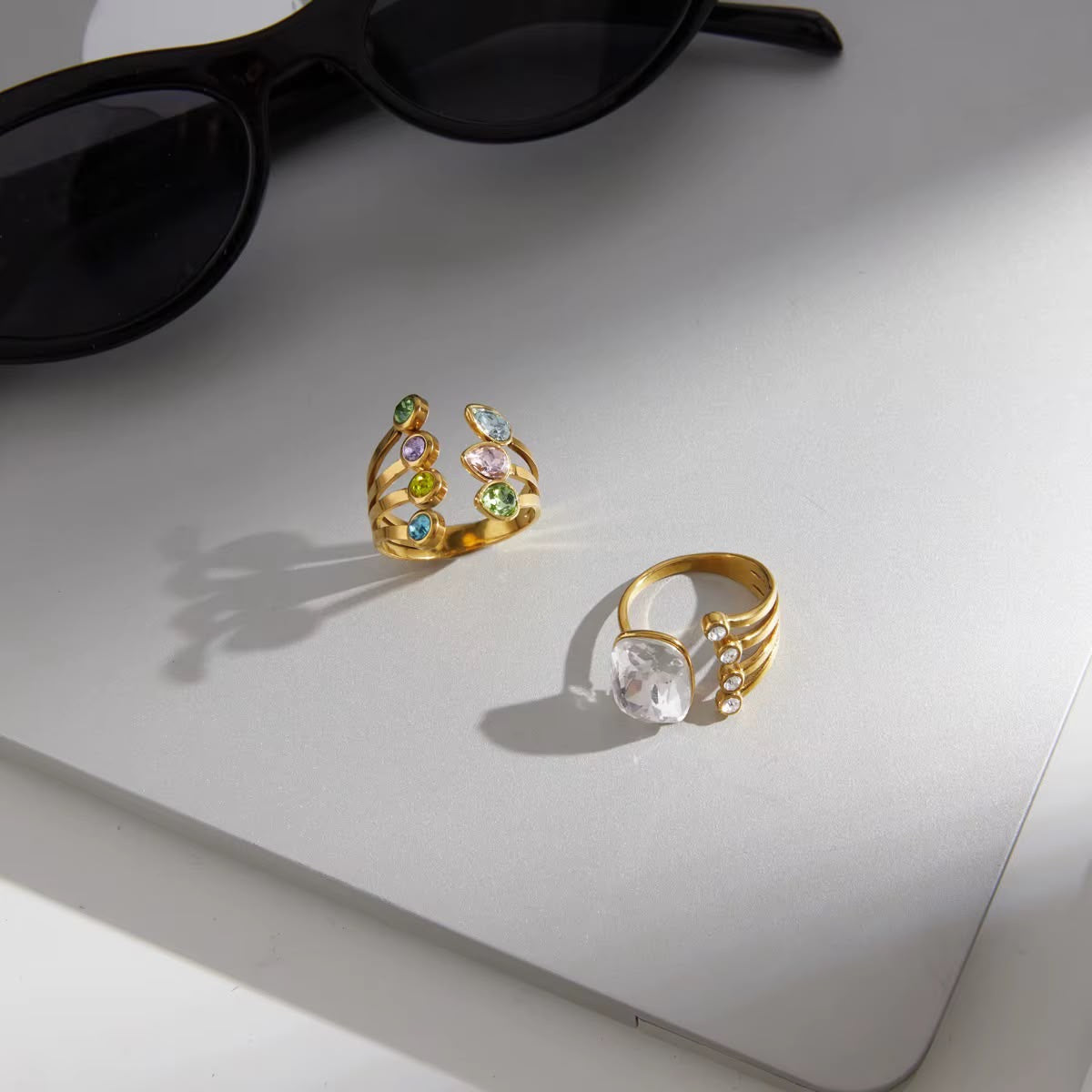 Rainbow Frill Ring