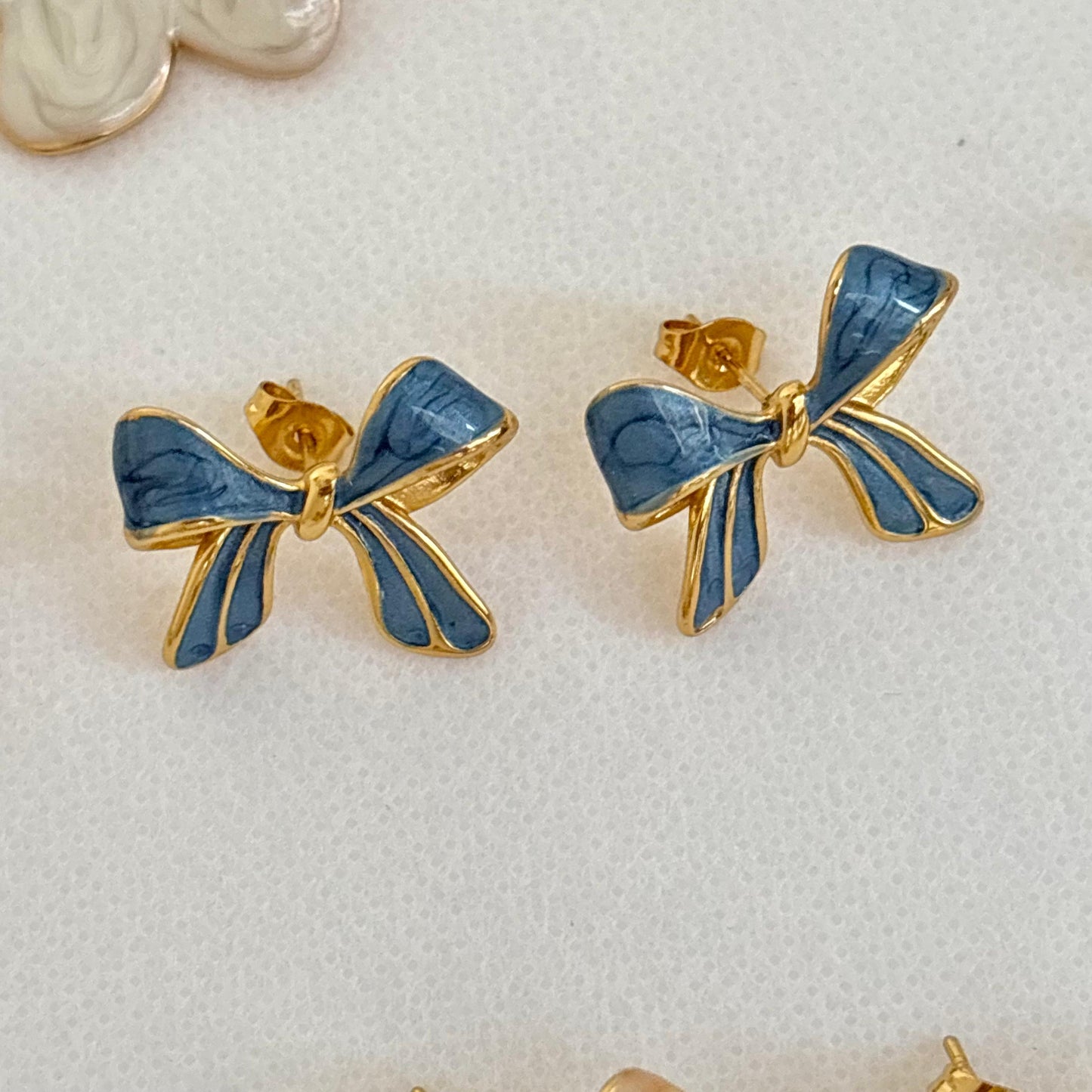 Baby Coquette Bow Studs