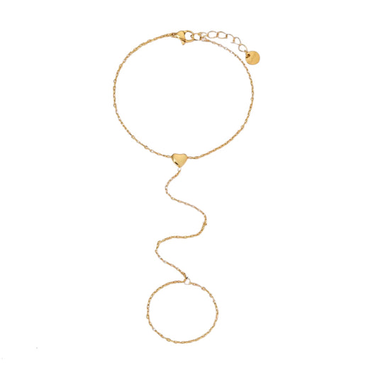 Petunia Heart Hand Chain
