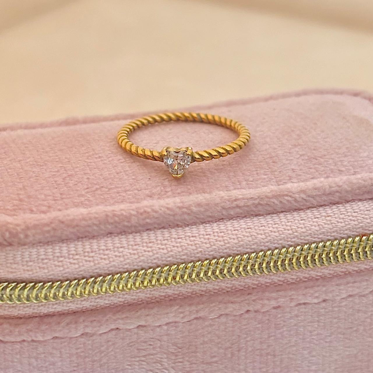 Paris Baby Heart Ring