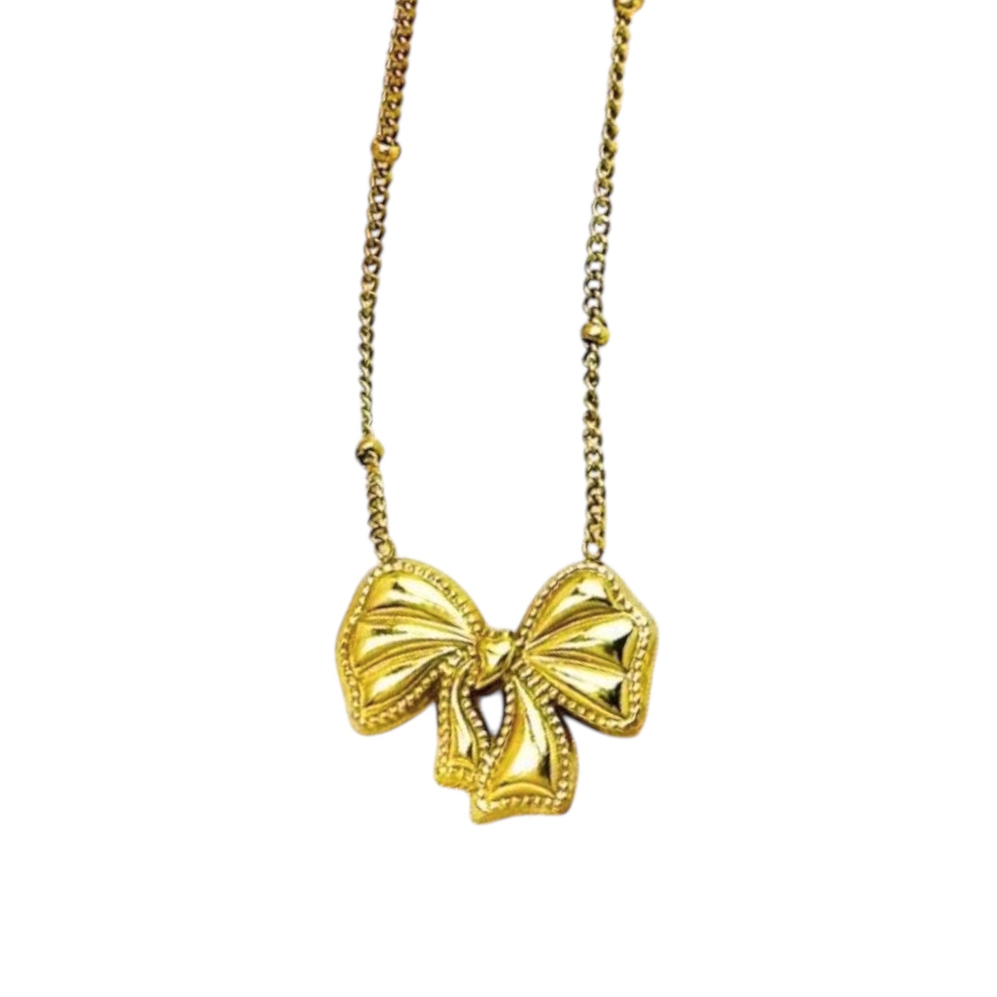 Disty Bow Necklace -18K