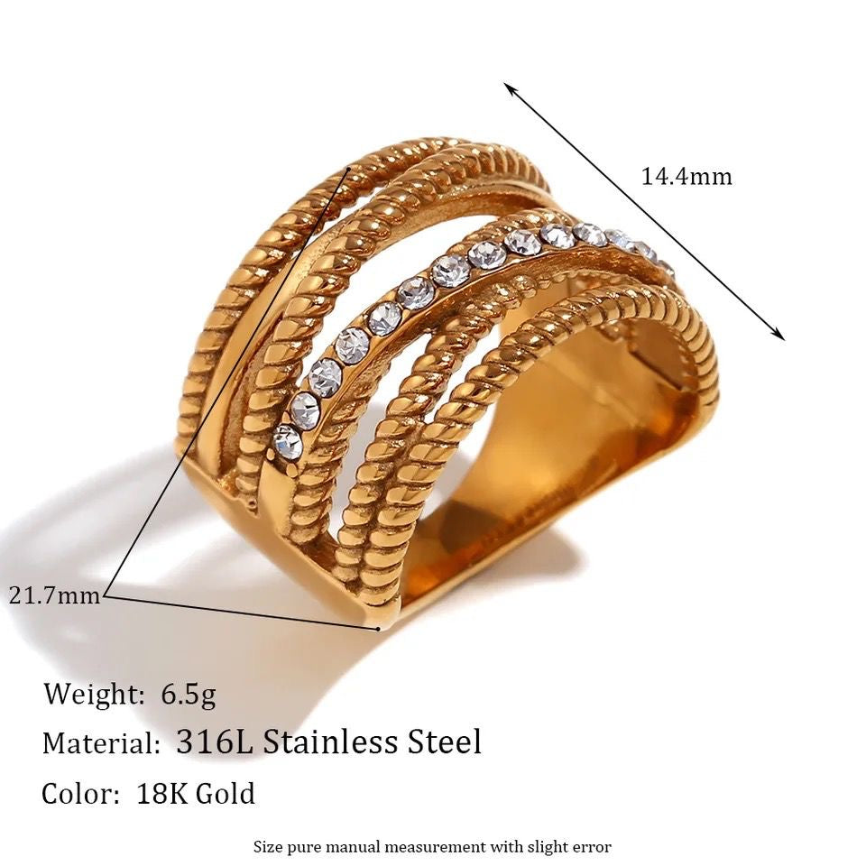 Eternal Swirl Stack -18K