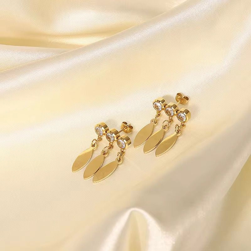 Jasper Charm Studs