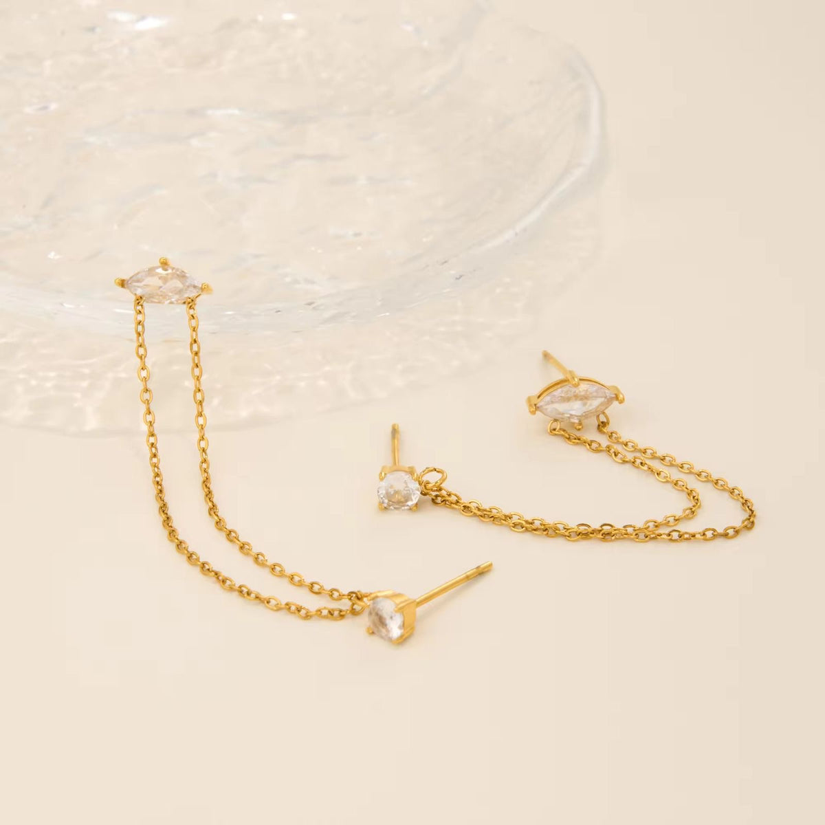 Glitzie Gal Stacked Studs