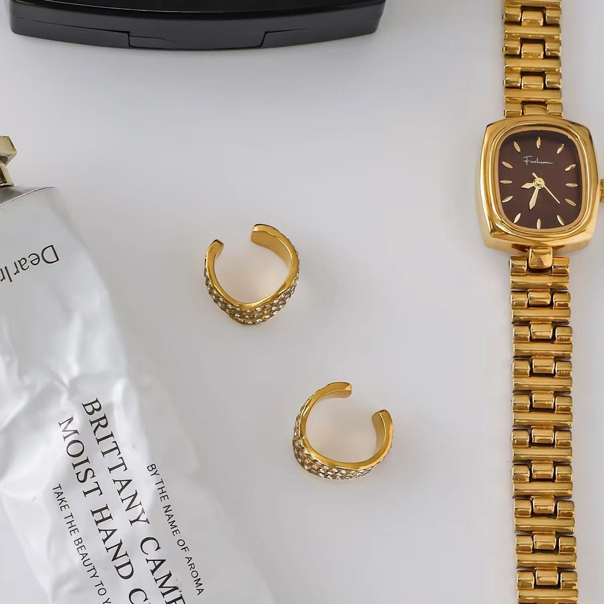 Gleam Wave Ear Cuff Set