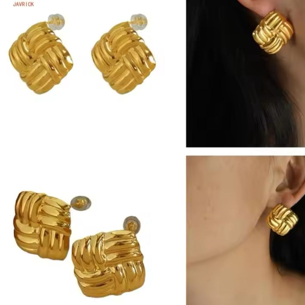 The Biscuit Earrings -18K