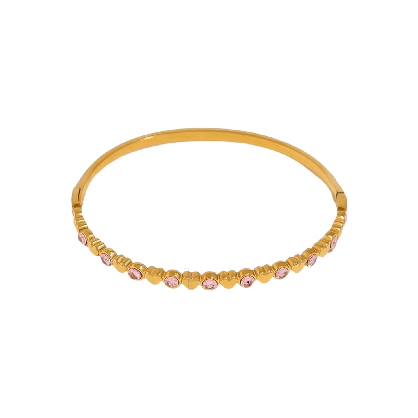 Sakura Sweetheart Cz Bangle Bracelet