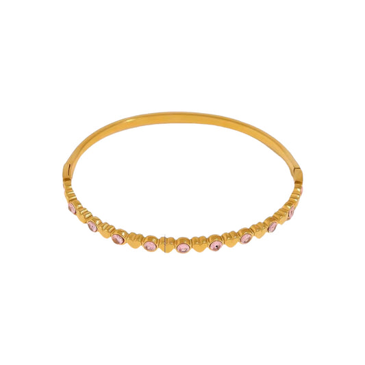 Sakura Sweetheart Cz Bangle Bracelet