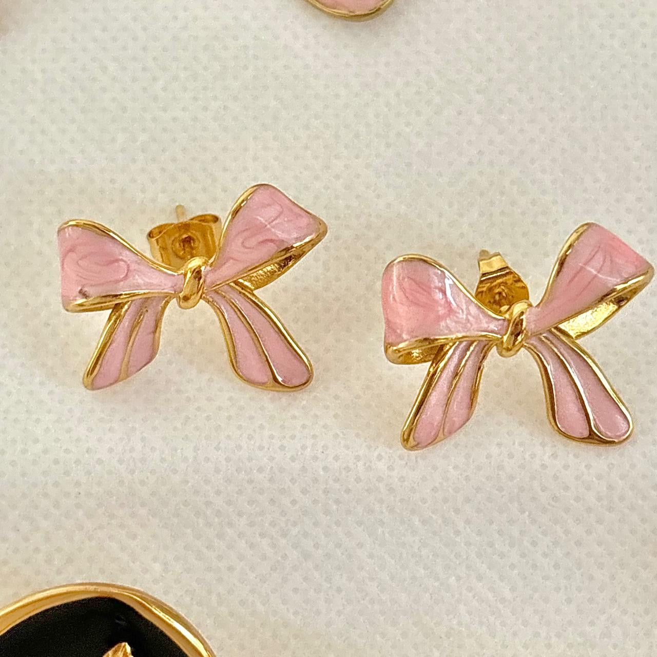 Baby Coquette Bow Studs