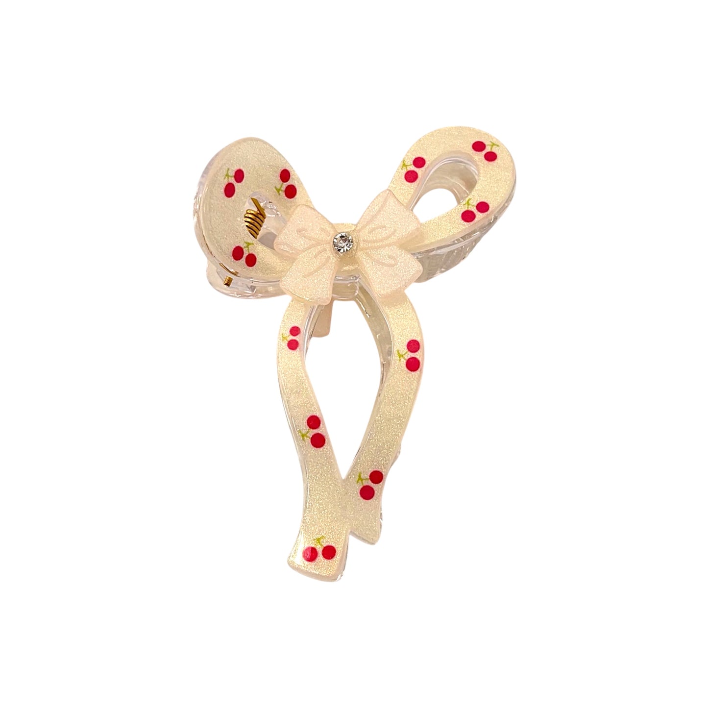 Princess Core Bow Claw Clip -Beige