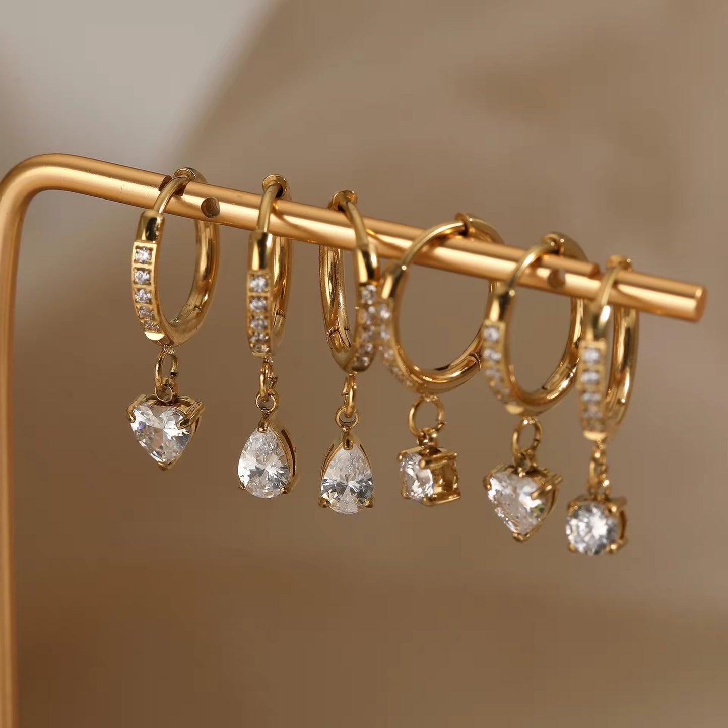 Pear Drop Hoops