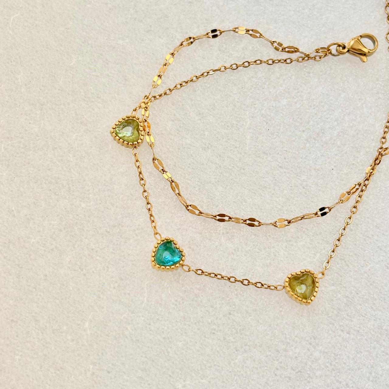 Ésme Heart Layered Bracelet