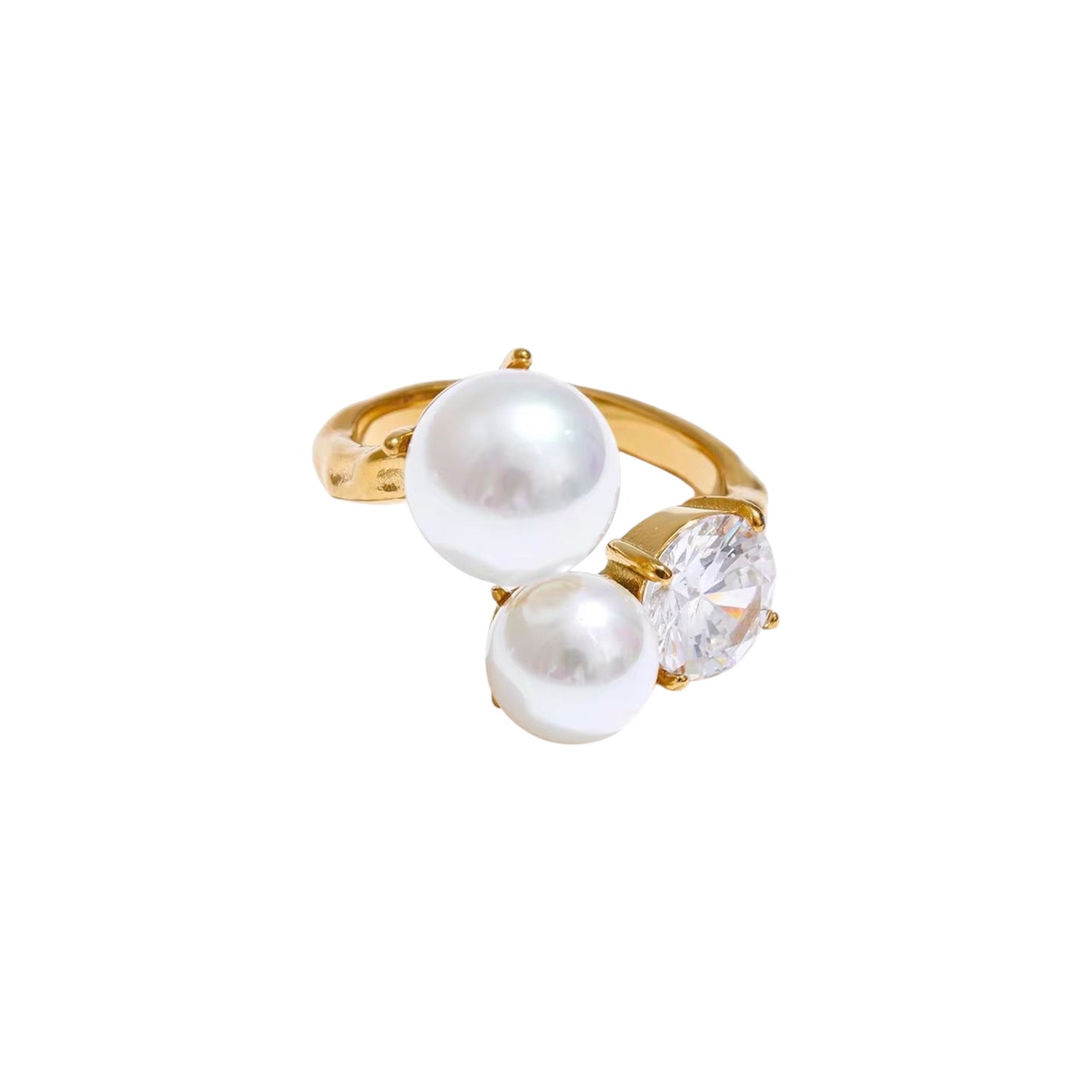 Elira Pearls & Diamond Ring