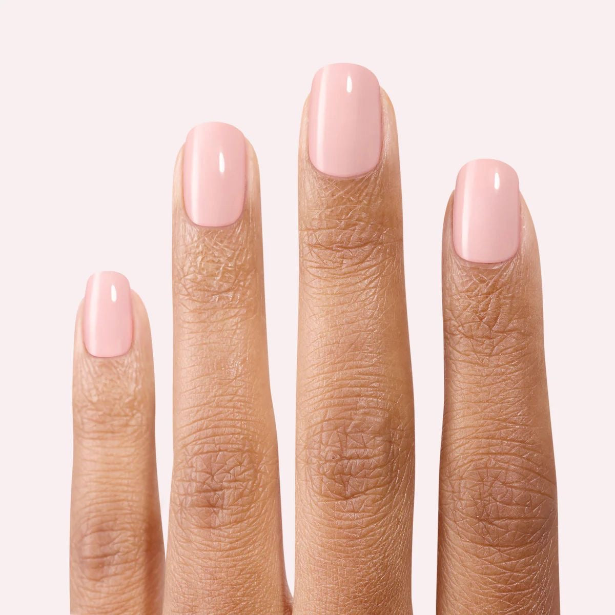 Baby Pink Gel Press On Squaroval Nails