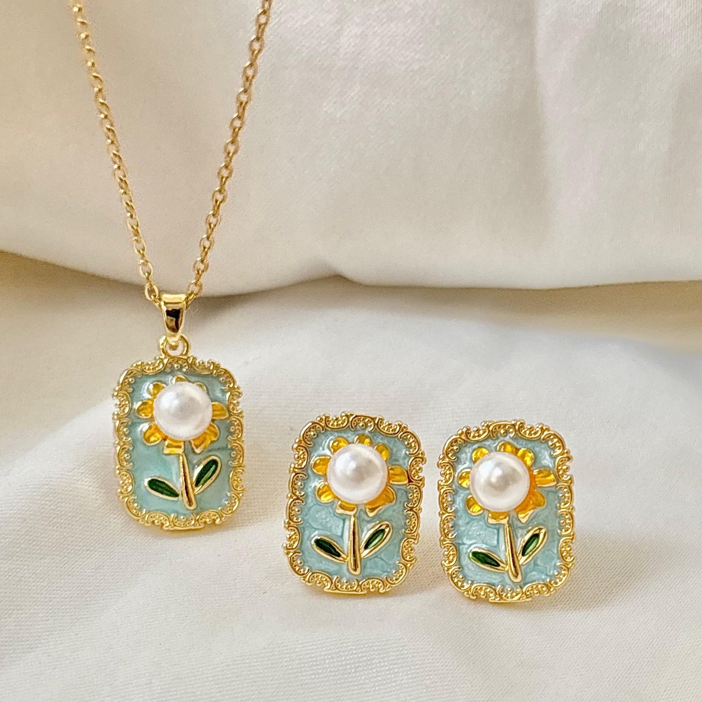 Sea Breez Flora Set -Hand Painted