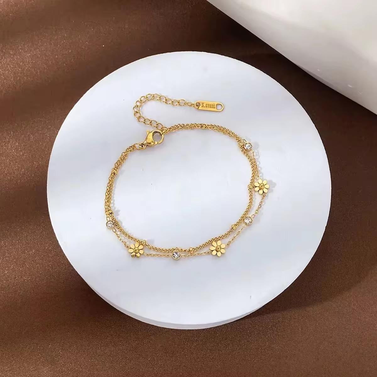 Daisy Layered Bracelet